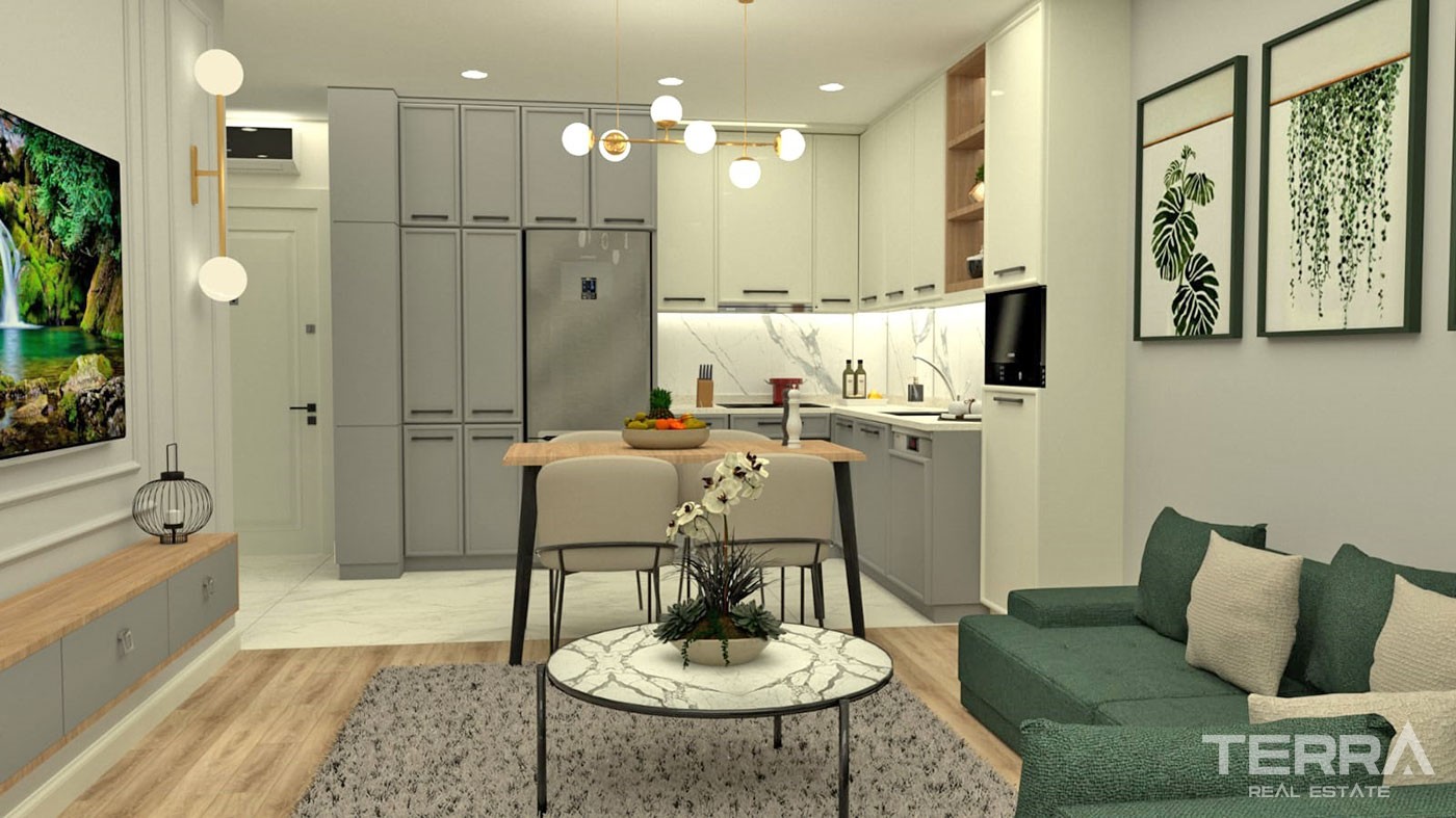 Modern Apartments with Green Areas in Green Life Oba Residence - 40727