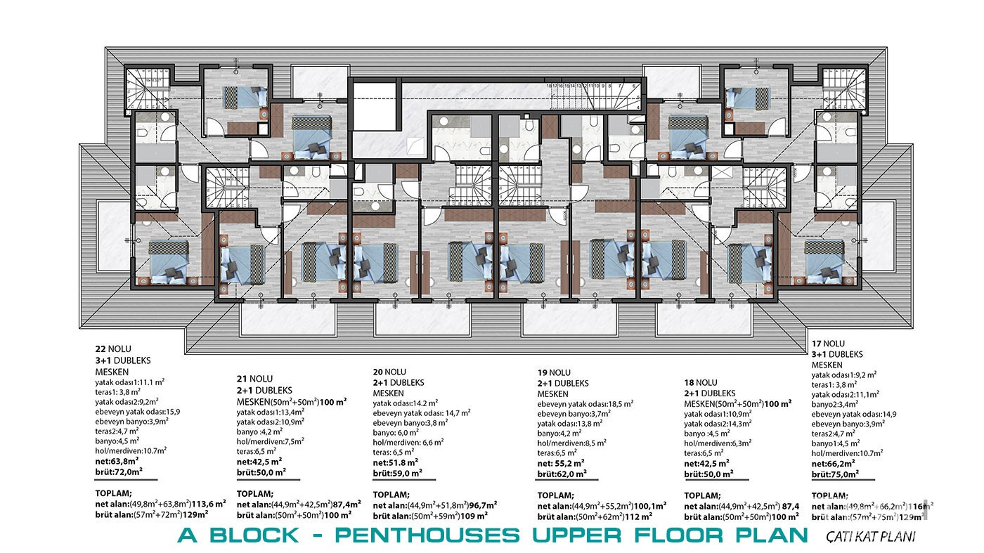 Modern Apartments with Green Areas in Green Life Oba Residence - 40740