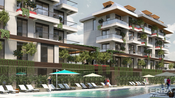 Modern Apartments with Green Areas in Green Life Oba Residence