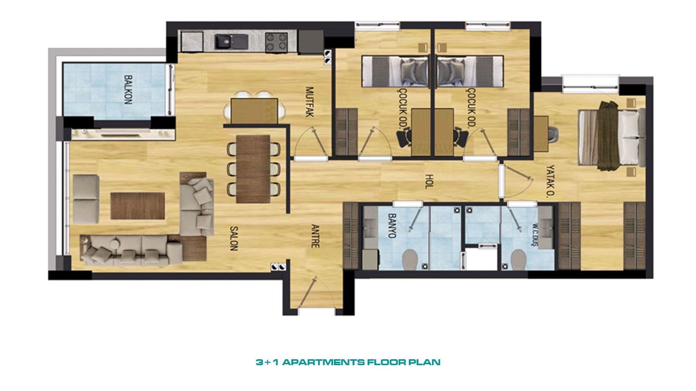 Affordable Resale Apartments with Rich Amenities in 1207 Antalya - 42269