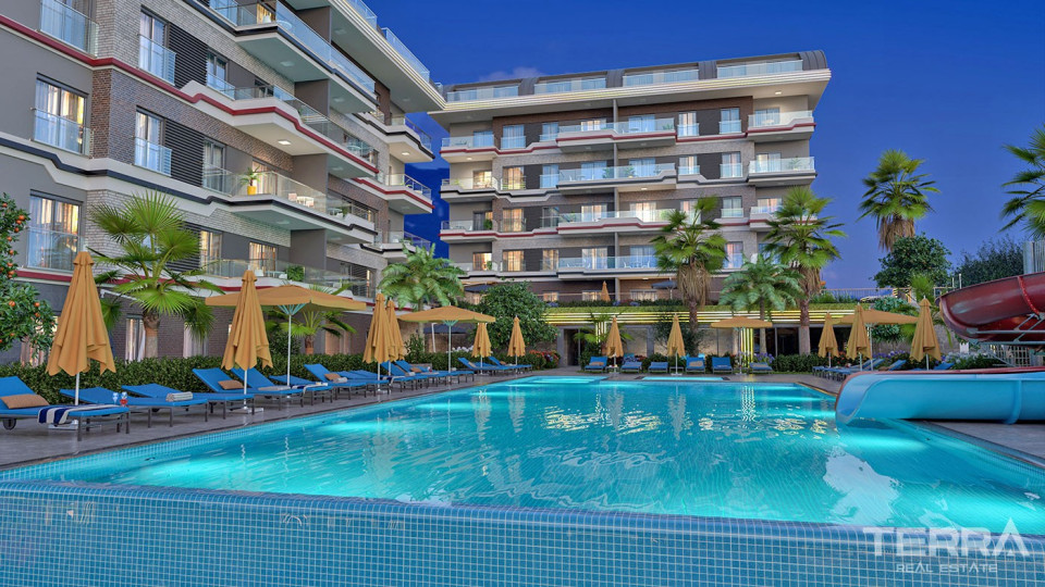 Sea and Mountain View Flats with Rich Amenities to Buy in Alanya