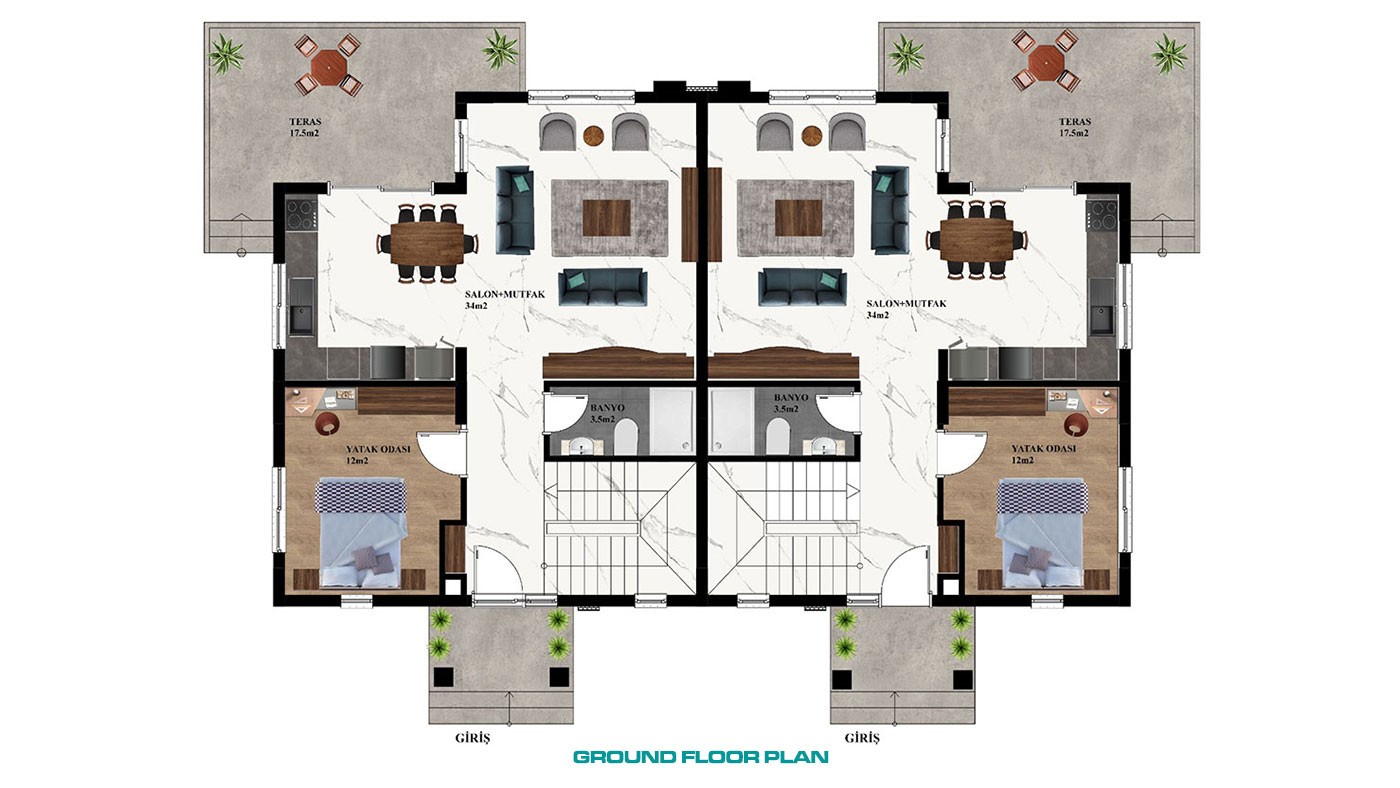 Fantastic Villas with Splendid Nature View for Sale in Alanya Kargıcak - 43521
