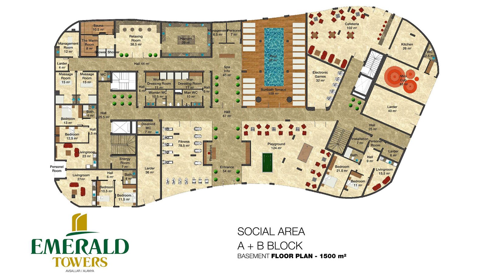 Emerald Towers — Apartments for Sale in Avsallar, Alanya, Turkey - 447