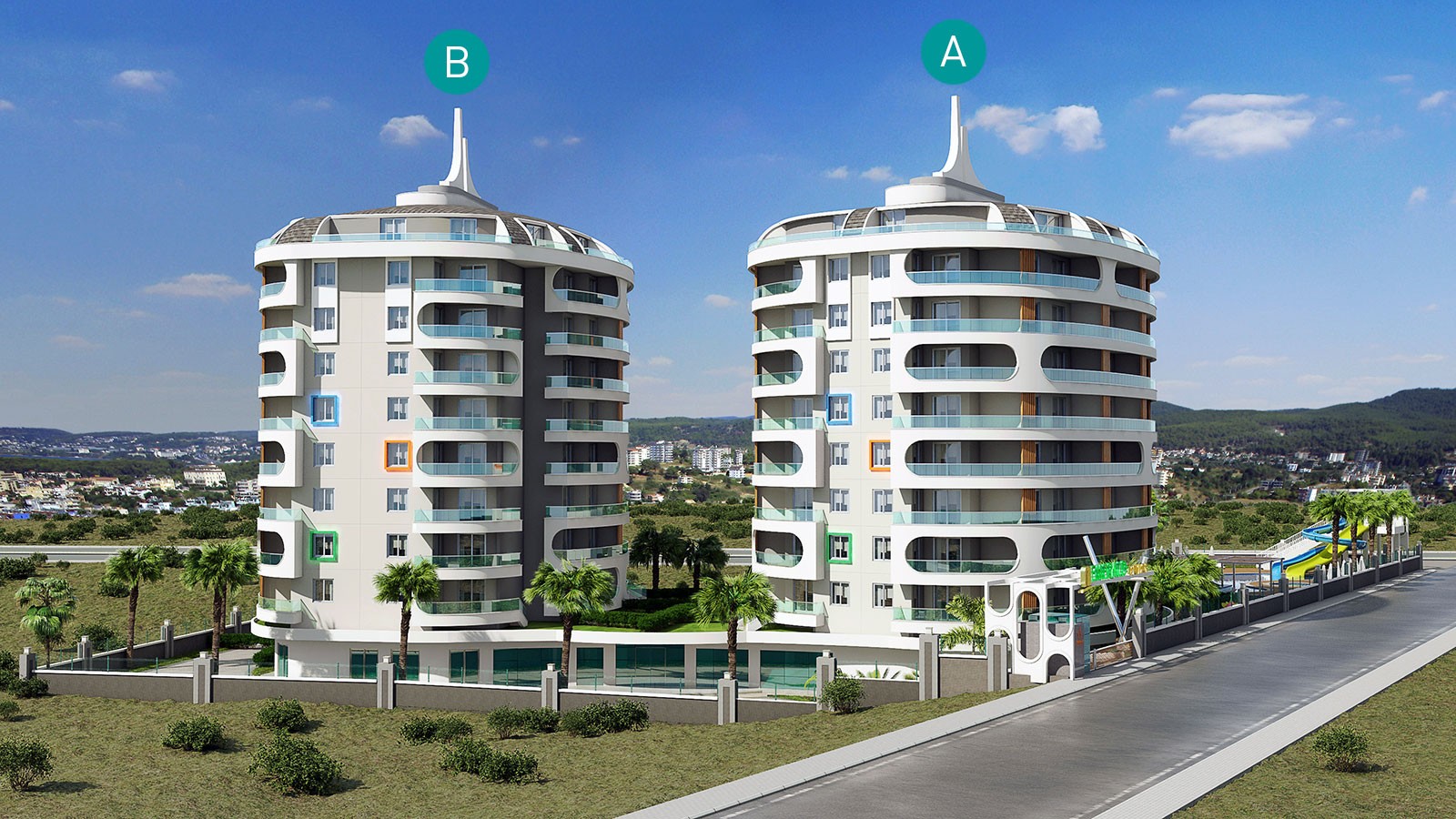 Emerald Towers — Apartments for Sale in Avsallar, Alanya, Turkey - 449