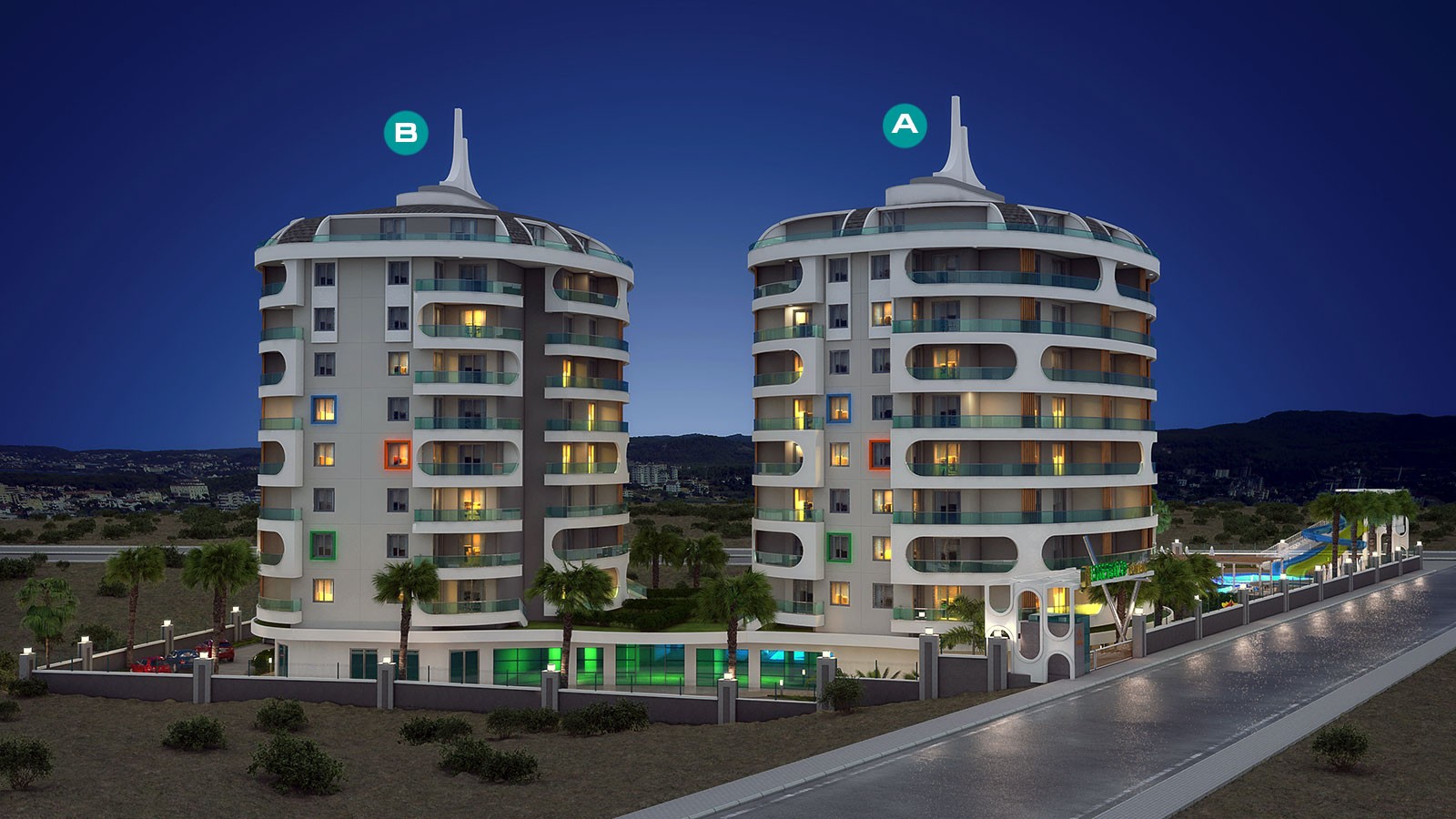 Emerald Towers — Apartments for Sale in Avsallar, Alanya, Turkey - 455