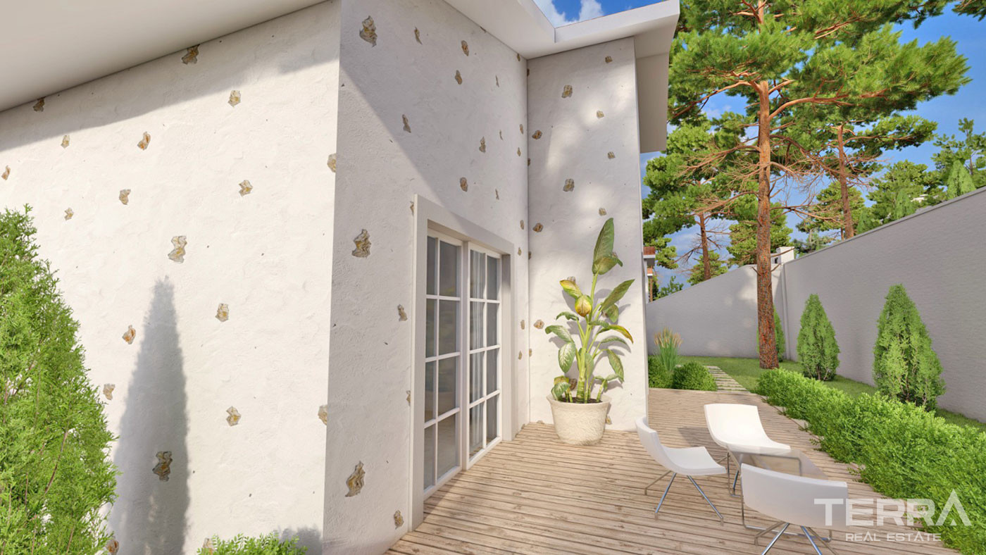 New Bungalow with an Infinity Swimming Pool for Sale in Üzümlü Fethiye - 50654