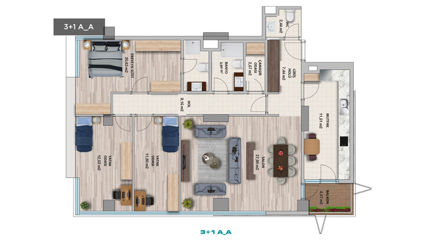 Luxury Apartments with Green Energy for Sale in Istanbul Ümraniye - 44463