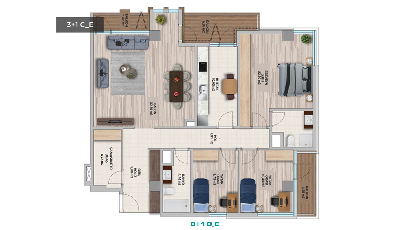 Luxury Apartments with Green Energy for Sale in Istanbul Ümraniye - 44468