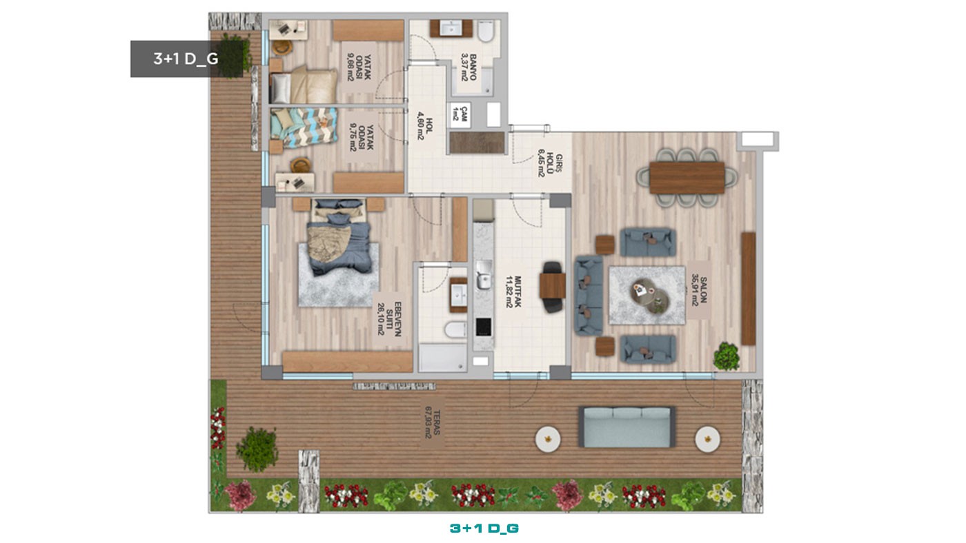 Luxury Apartments with Green Energy for Sale in Istanbul Ümraniye - 44469