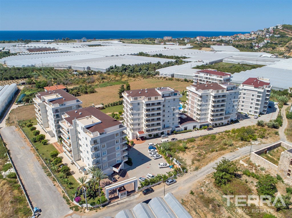 Appartements à Demirtaş Cadre Tranquille Avec Vue Mer & Montagnes - 44593