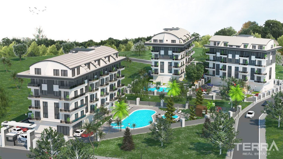 New Alanya Flats for Sale in Affordable Prices Close to Oba Beach