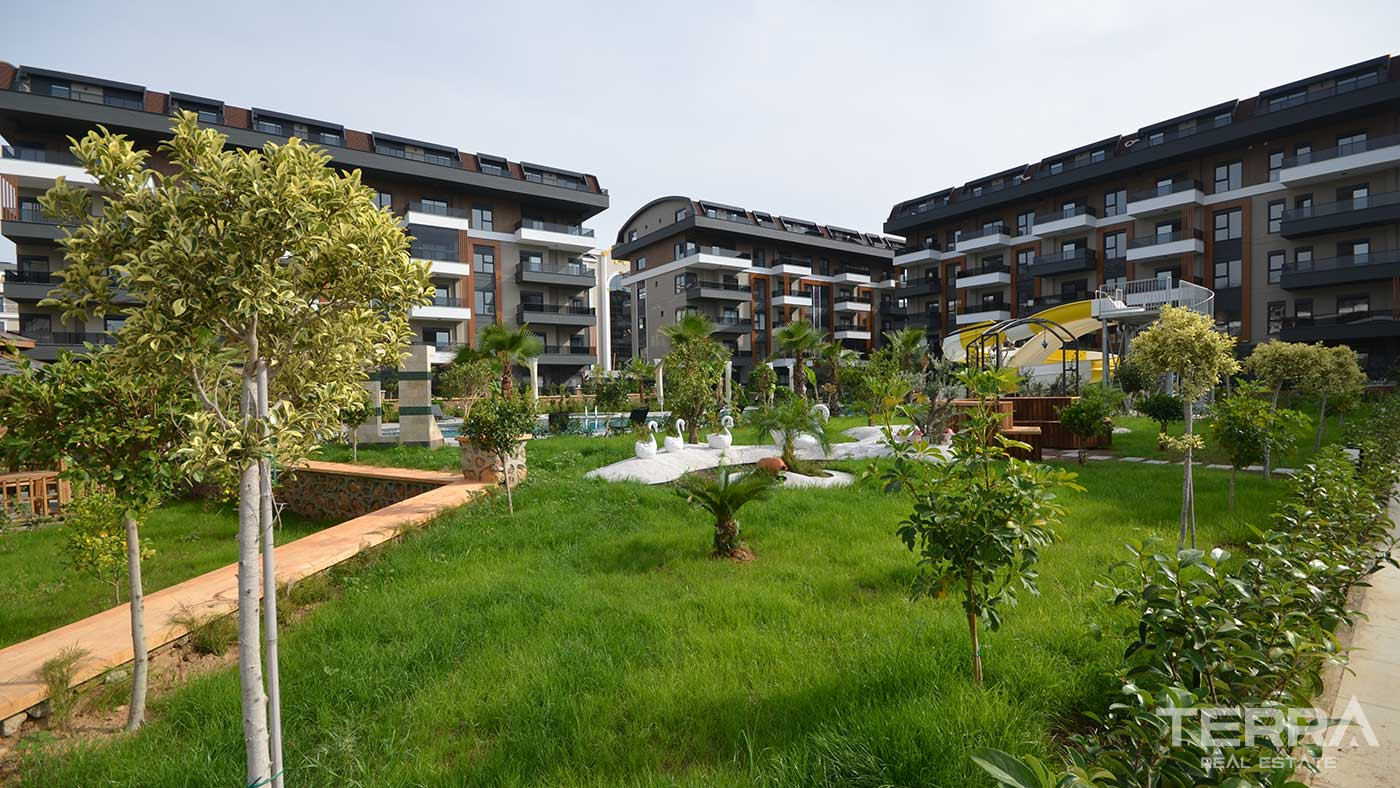Alanya, Oba'da Şehir ve Deniz Manzaralı Satılık Modern Daireler - 88585