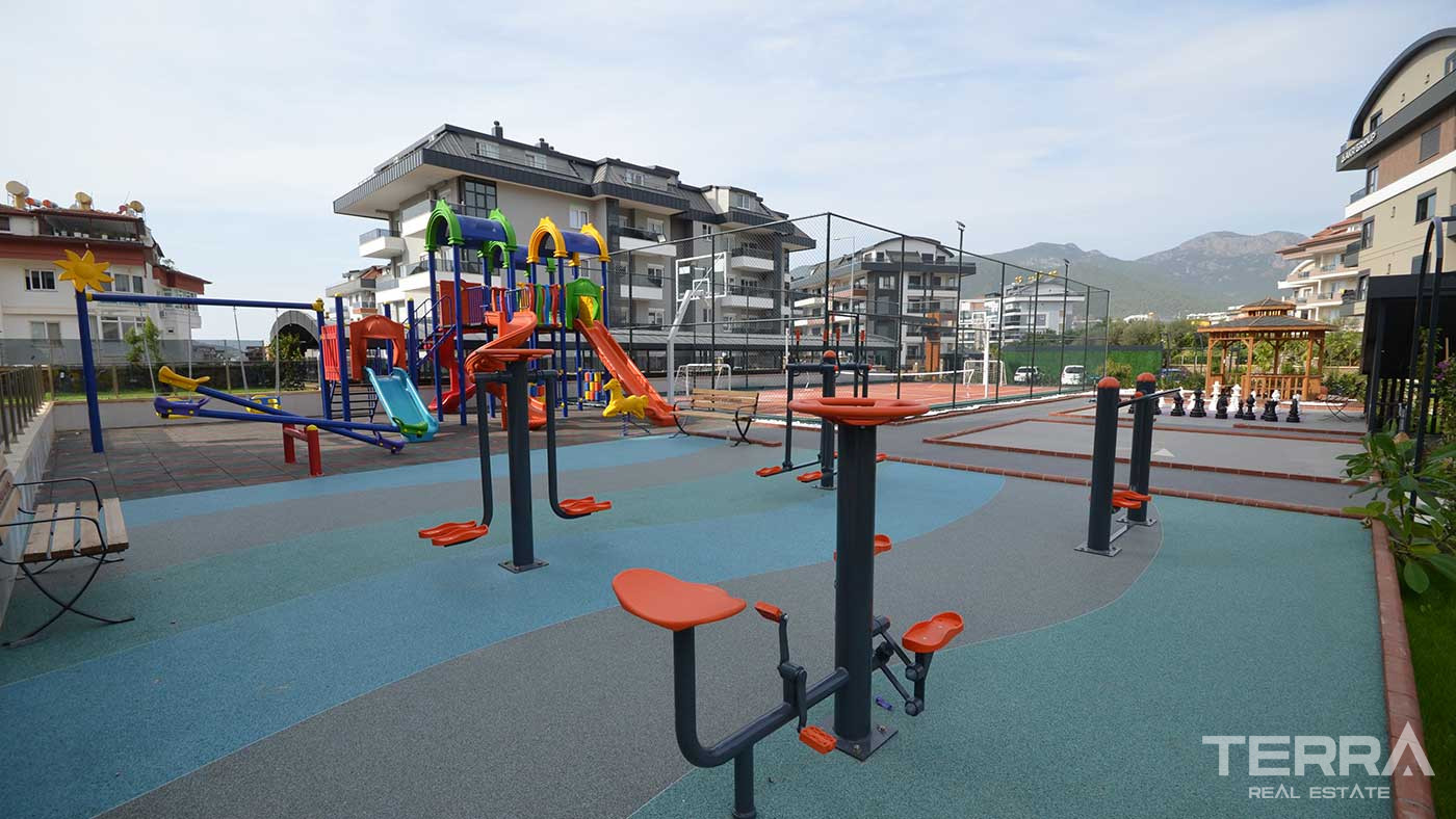 Alanya, Oba'da Şehir ve Deniz Manzaralı Satılık Modern Daireler - 88588