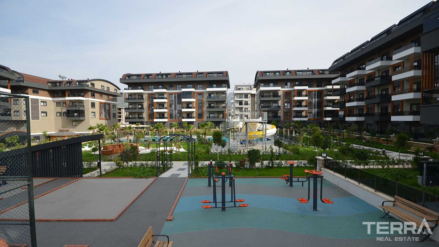 Alanya, Oba'da Şehir ve Deniz Manzaralı Satılık Modern Daireler - 88589
