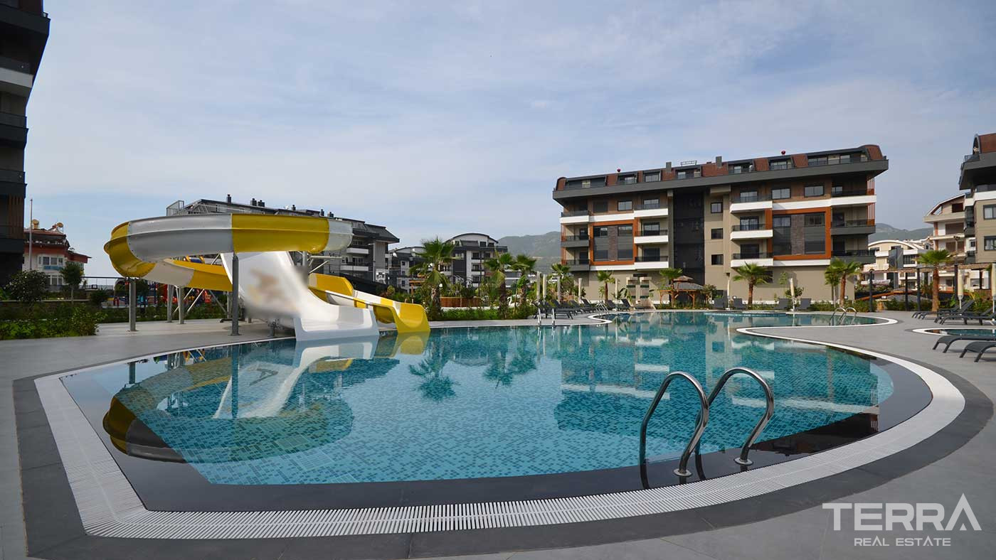 Alanya, Oba'da Şehir ve Deniz Manzaralı Satılık Modern Daireler - 88591