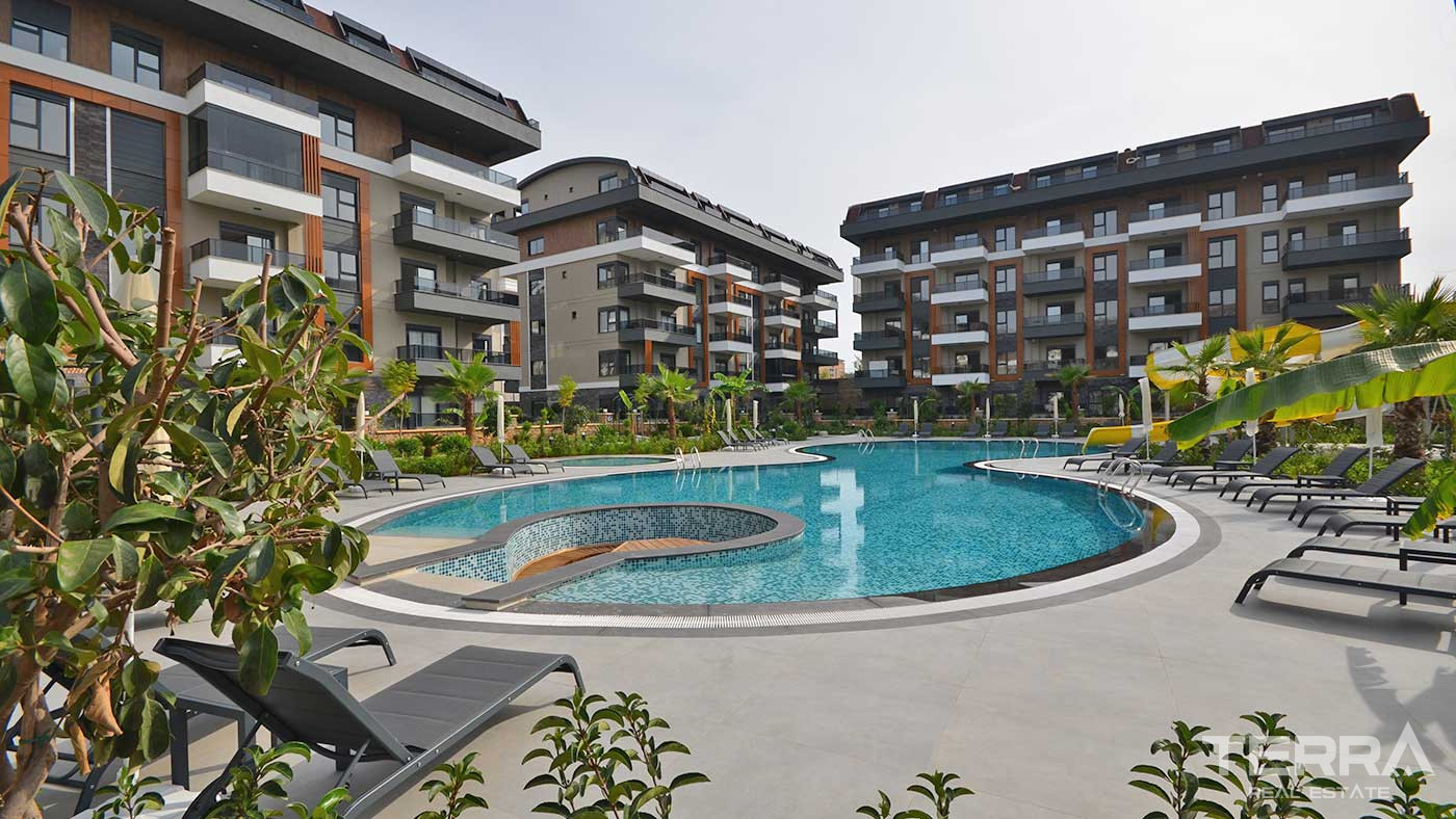 Alanya, Oba'da Şehir ve Deniz Manzaralı Satılık Modern Daireler - 88592