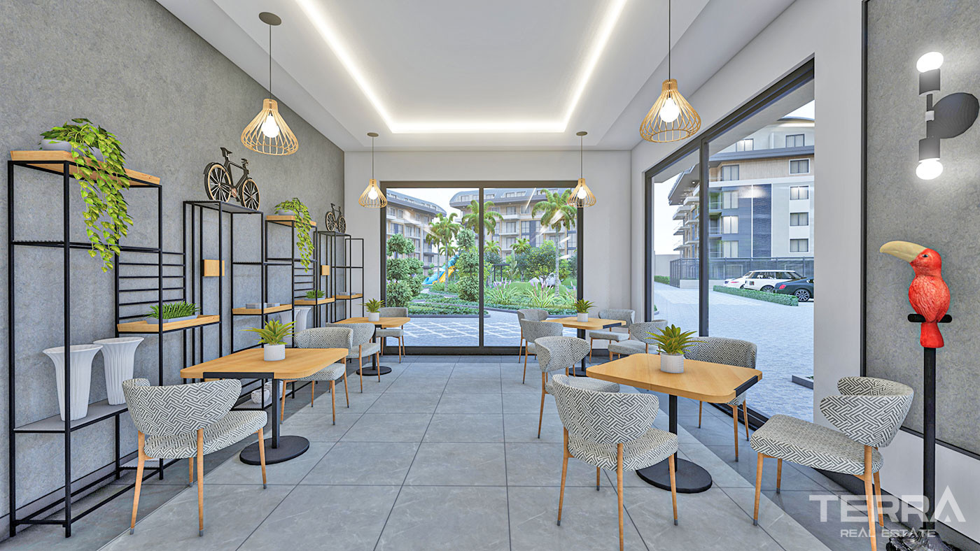 Alanya, Oba'da Şehir ve Deniz Manzaralı Satılık Modern Daireler - 88621