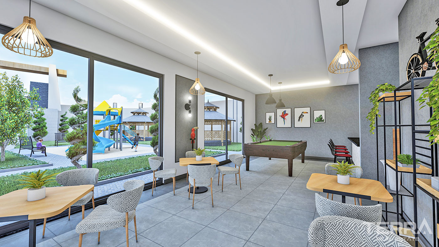 Alanya, Oba'da Şehir ve Deniz Manzaralı Satılık Modern Daireler - 88622
