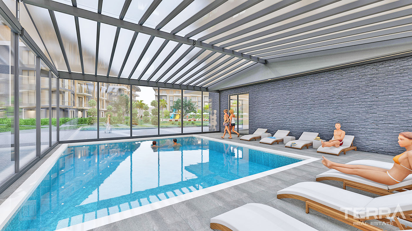 Alanya, Oba'da Şehir ve Deniz Manzaralı Satılık Modern Daireler - 88623