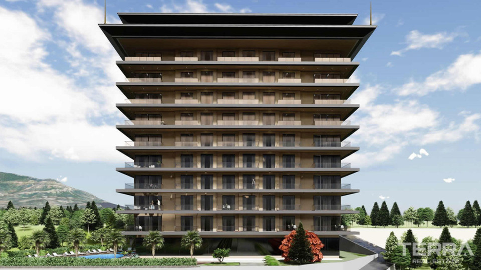 Luxury Sea View Apartments to Buy in Alanya Tosmur Nearby the Beach