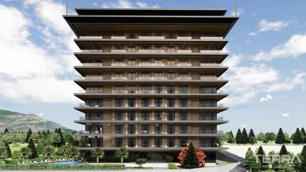 Luxury Sea View Apartments to Buy in Alanya Tosmur Nearby the Beach
