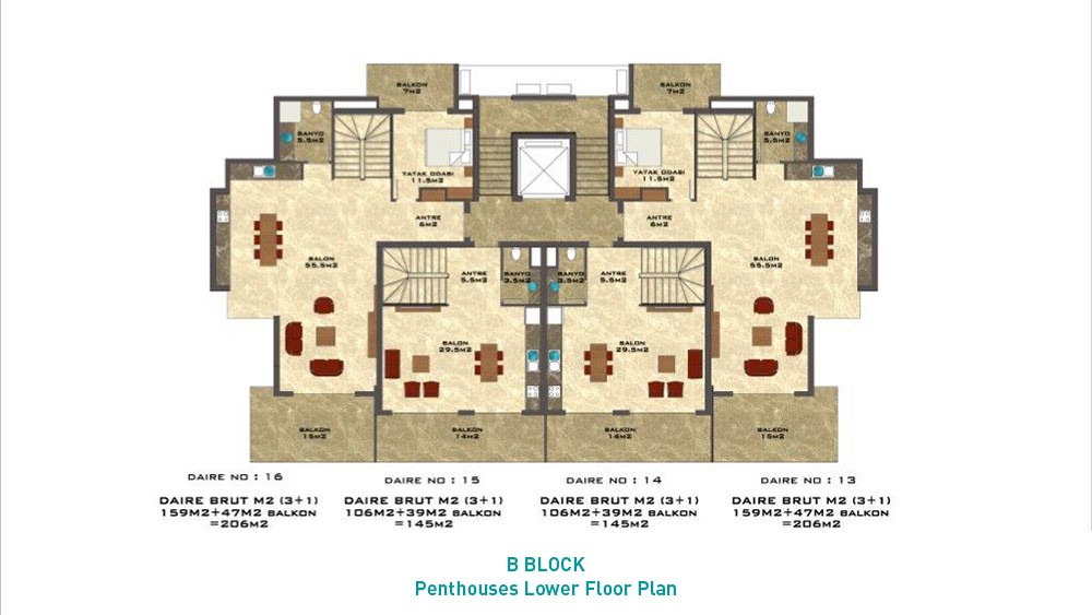 Apartments for Sale in Kestel, Alanya – Aura Blue - 507