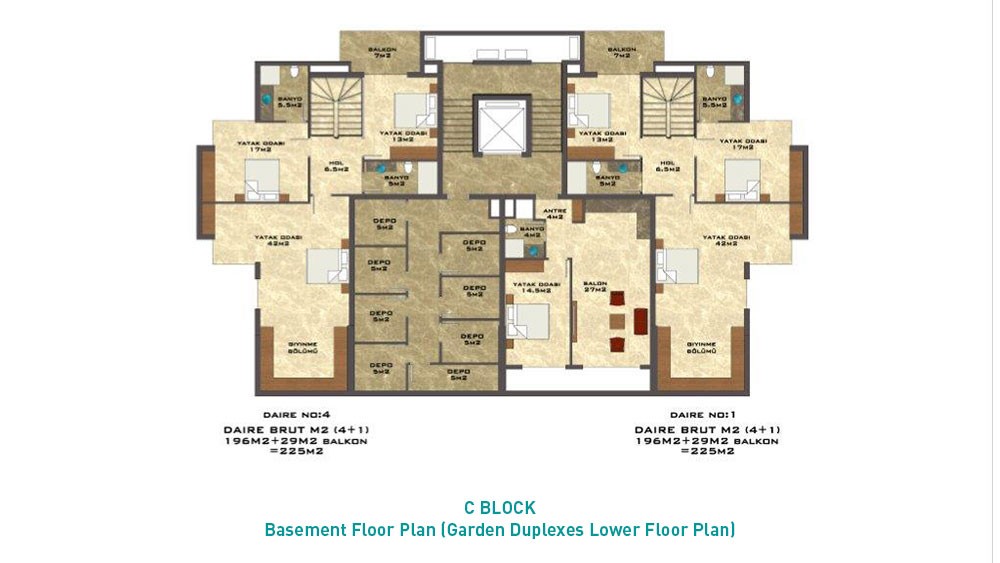 Apartments for Sale in Kestel, Alanya – Aura Blue - 509