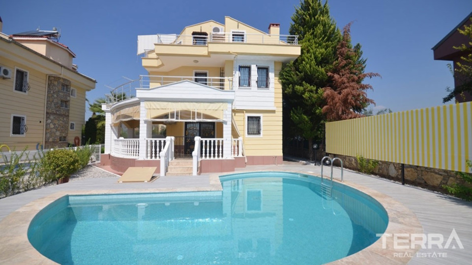 Large Detached Villa to Buy in Fethiye Çalış and Ready to Move in