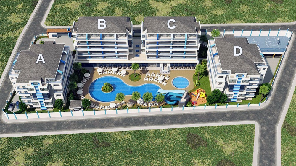 Crystal River leiligheter i Oba, Alanya - 542