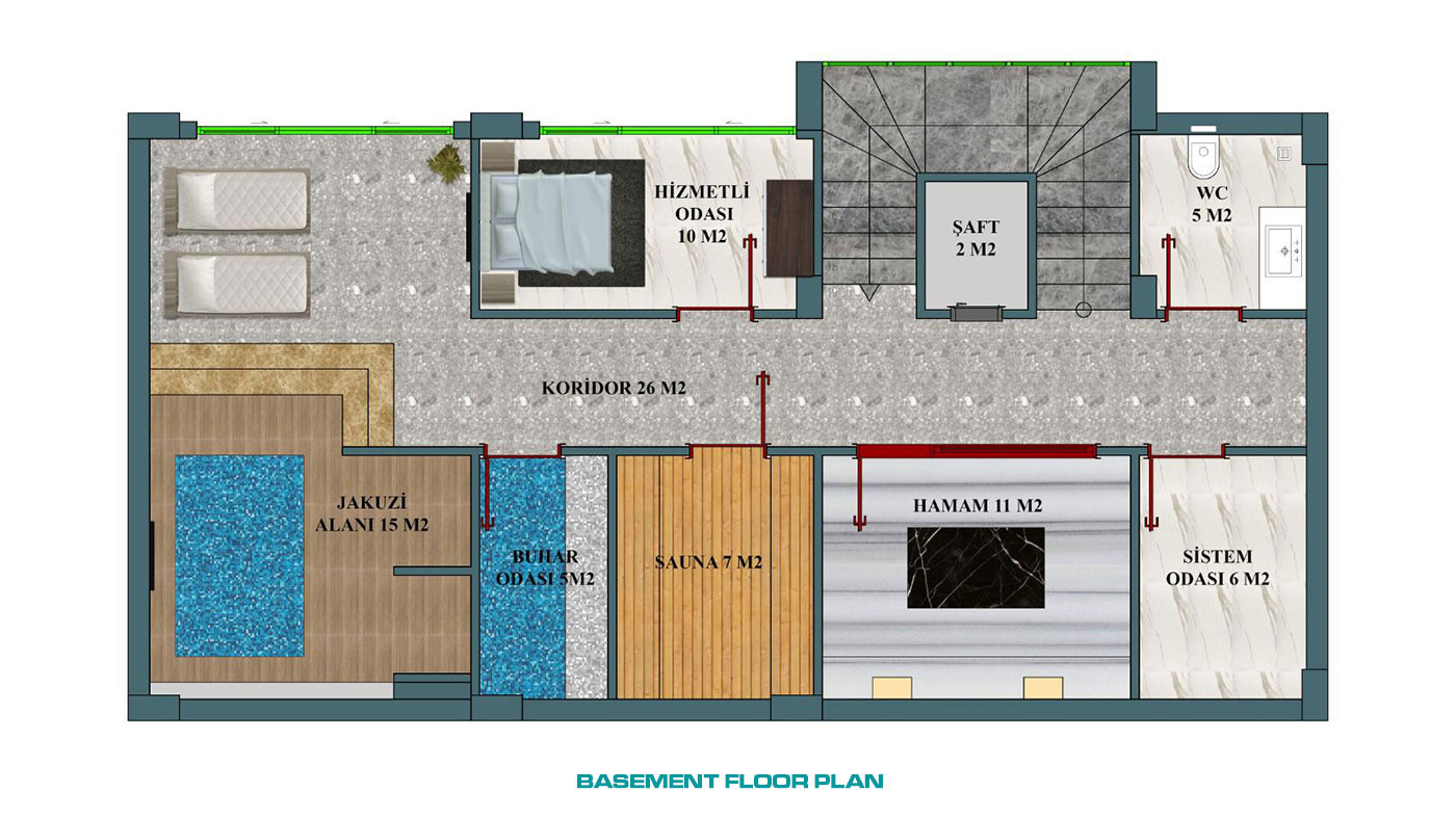 Exclusive Villas with Modern Features for Sale in Alanya Kargıcak - 64066