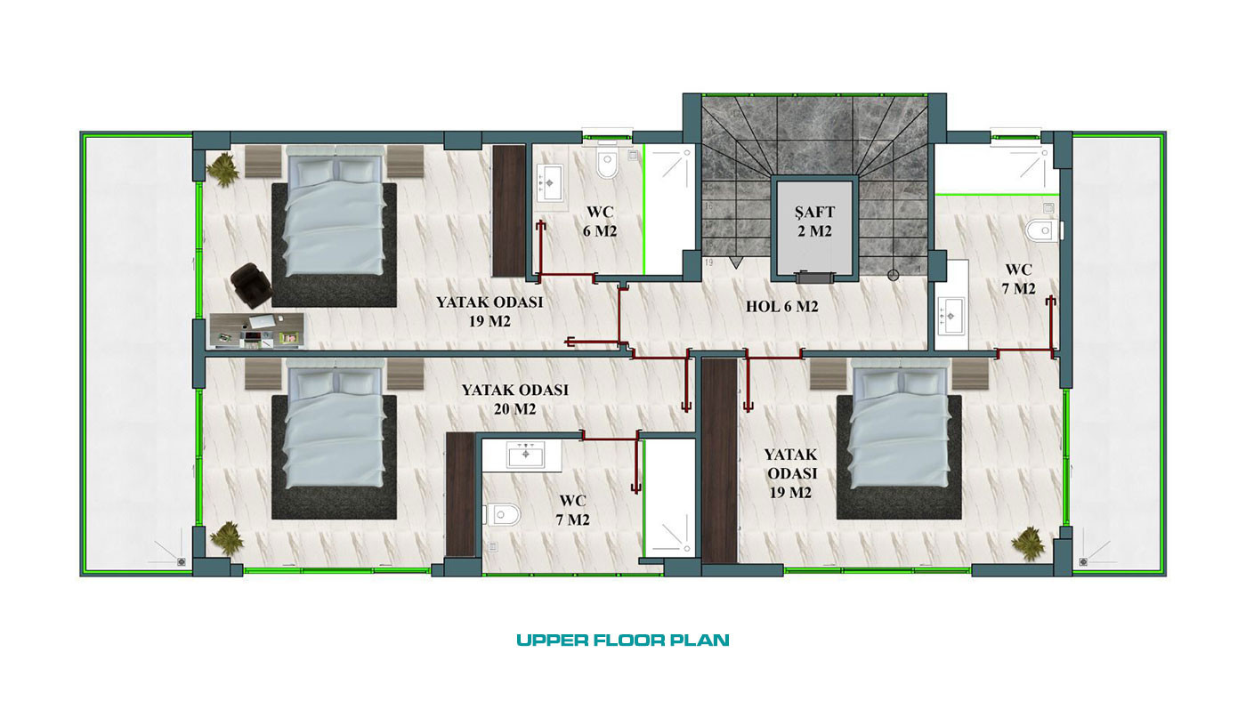Exclusive Villas with Modern Features for Sale in Alanya Kargıcak - 64068