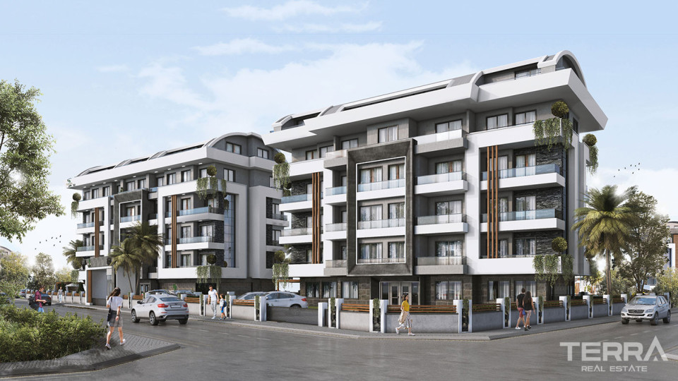 Magnificent Flats to Buy in Alanya with Natural Landscape and Sea View