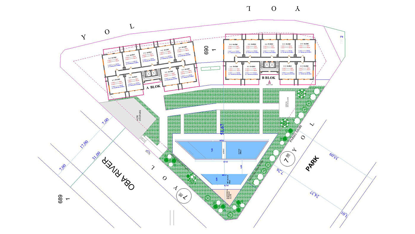 Appartements à Oba Centre Proches des Commodités et 900 m de la Mer - 49154