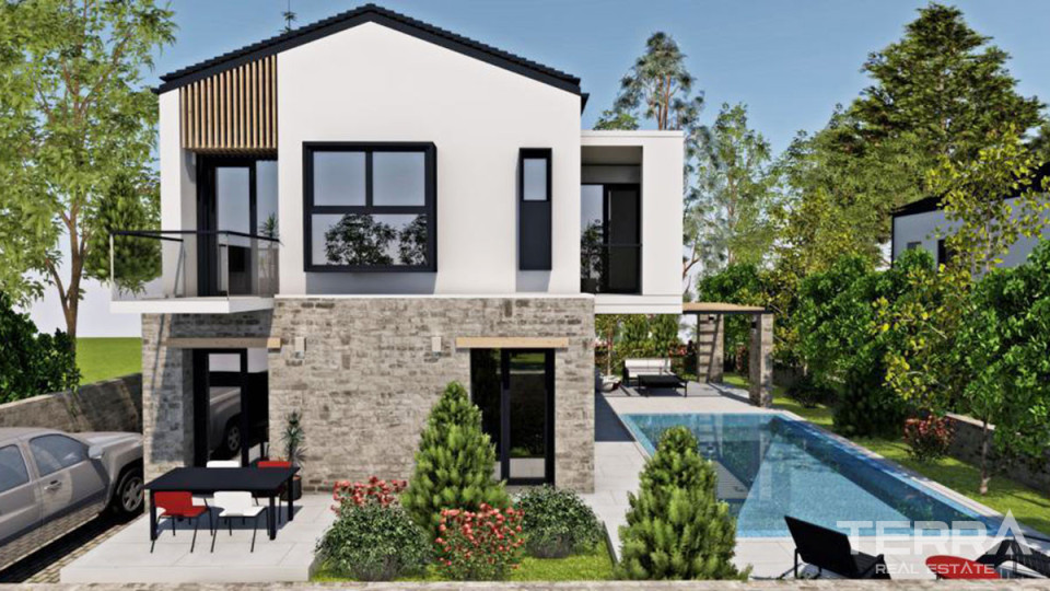 3-Bed Detached Villa with Swimming Pool for Sale in Seydikemer Fethiye