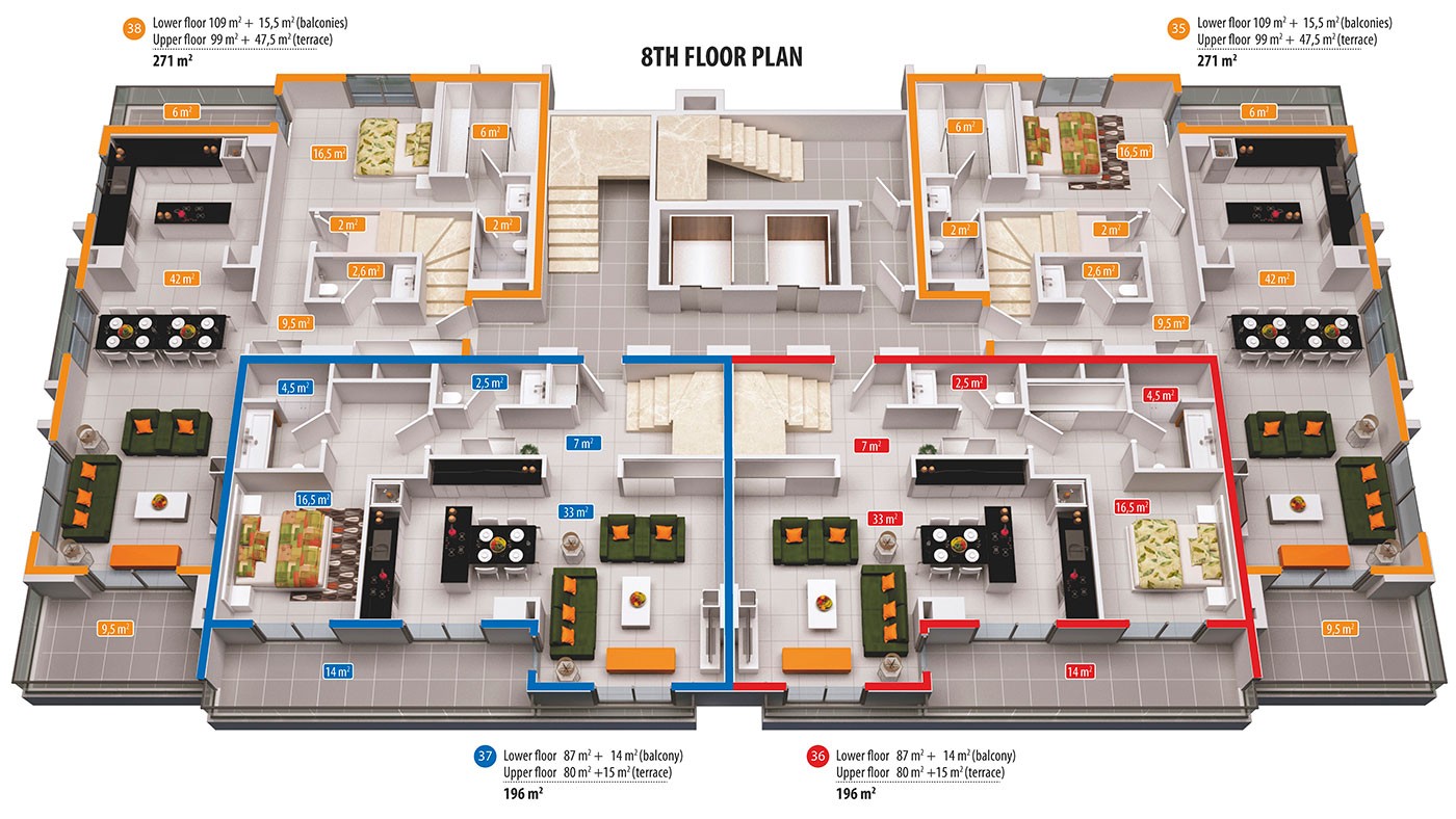 Alanya Towers – Exclusive Apartments for Sale in Alanya City Center - 45688