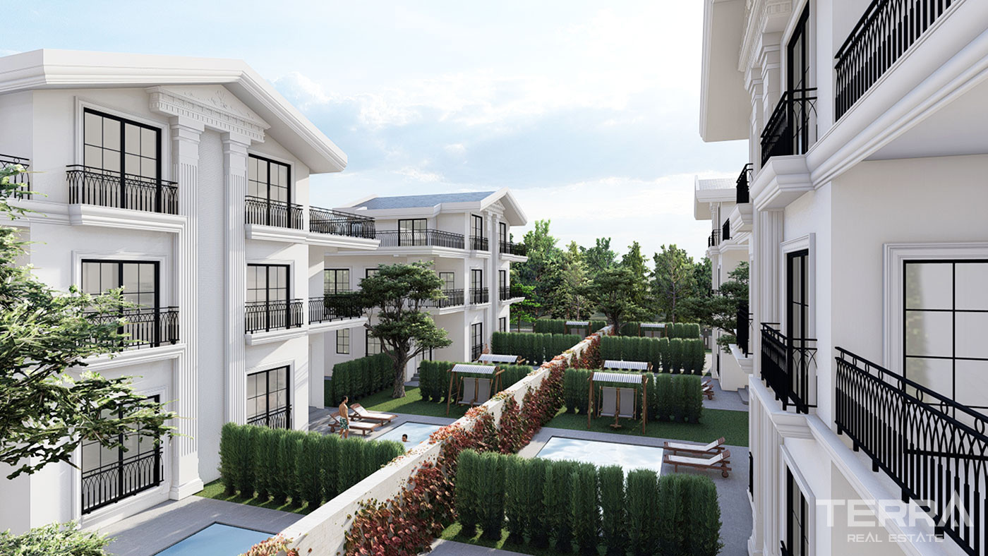 Villas Mitoyennes en Plein Nature de Belek Antalya Avec Piscine Privée - 49086