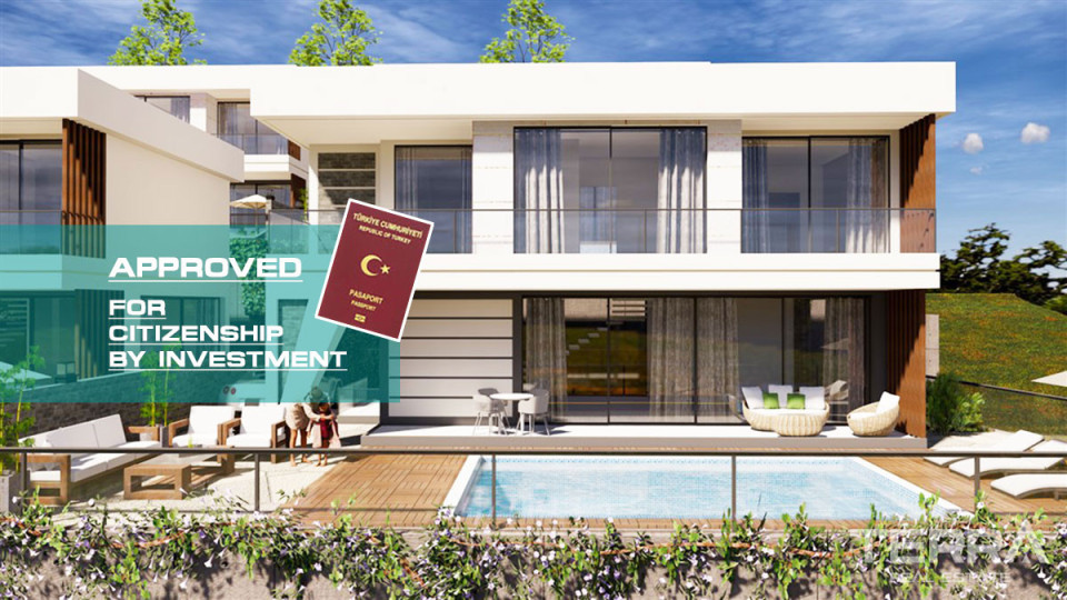 Modern Detached Villas with Private Pool to Buy in Alanya Bektaş Hill