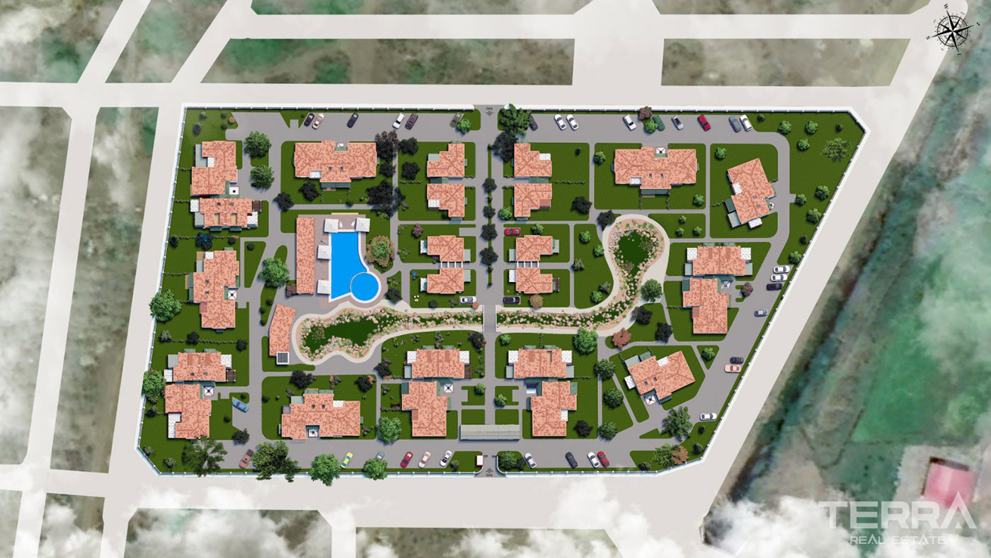 New 3-Bed Duplex Villas to Buy in a Luxury Complex in Fethiye Çalış - 99366
