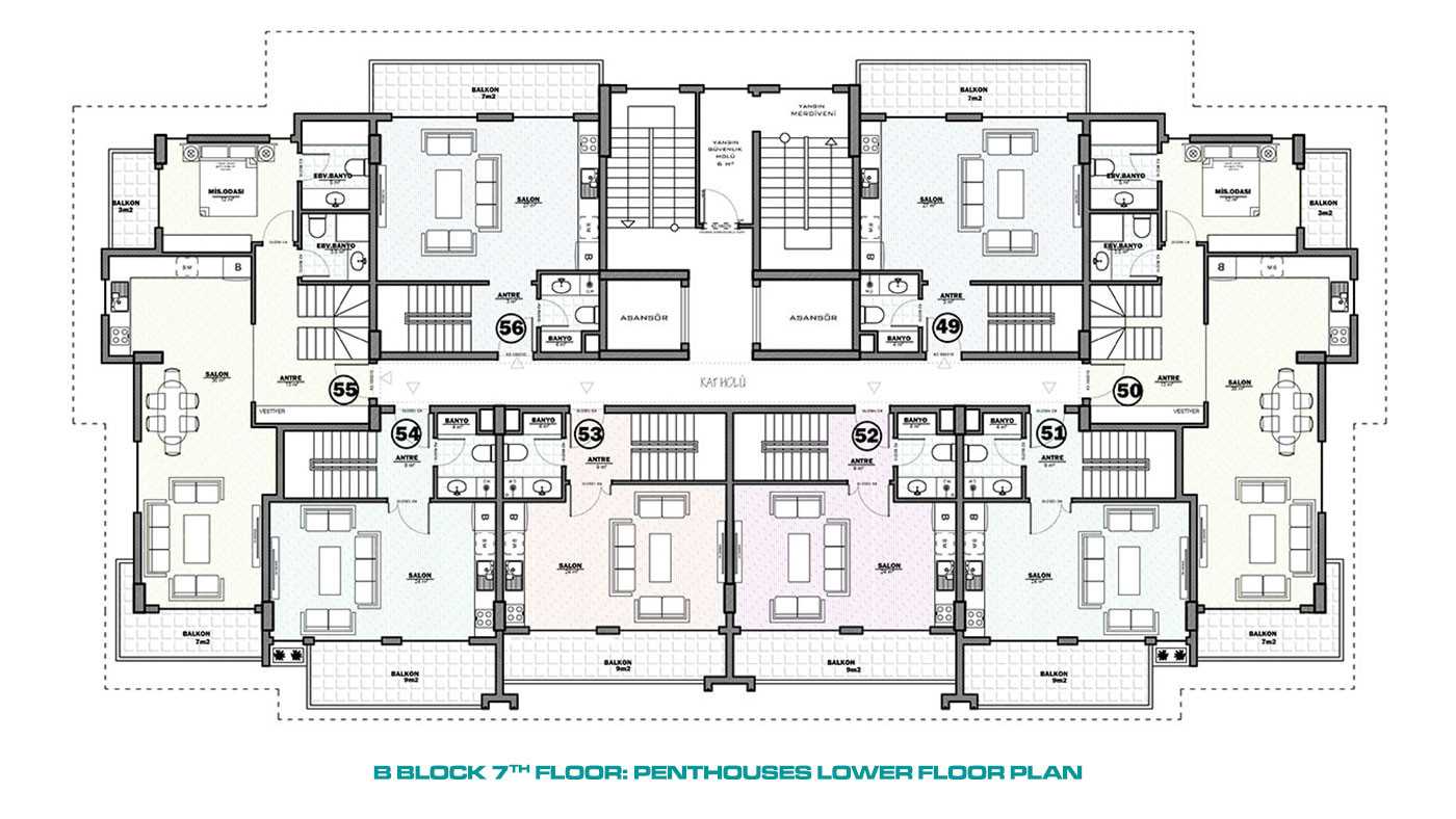 Amazing Apartments for Sale in Ecological Region of Alanya Avsallar - 52475