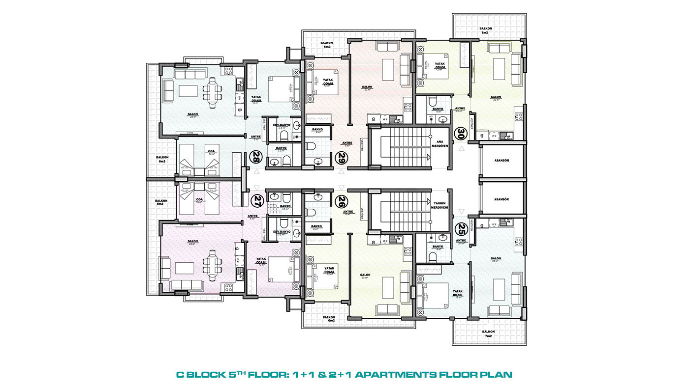 Amazing Apartments for Sale in Ecological Region of Alanya Avsallar - 52482