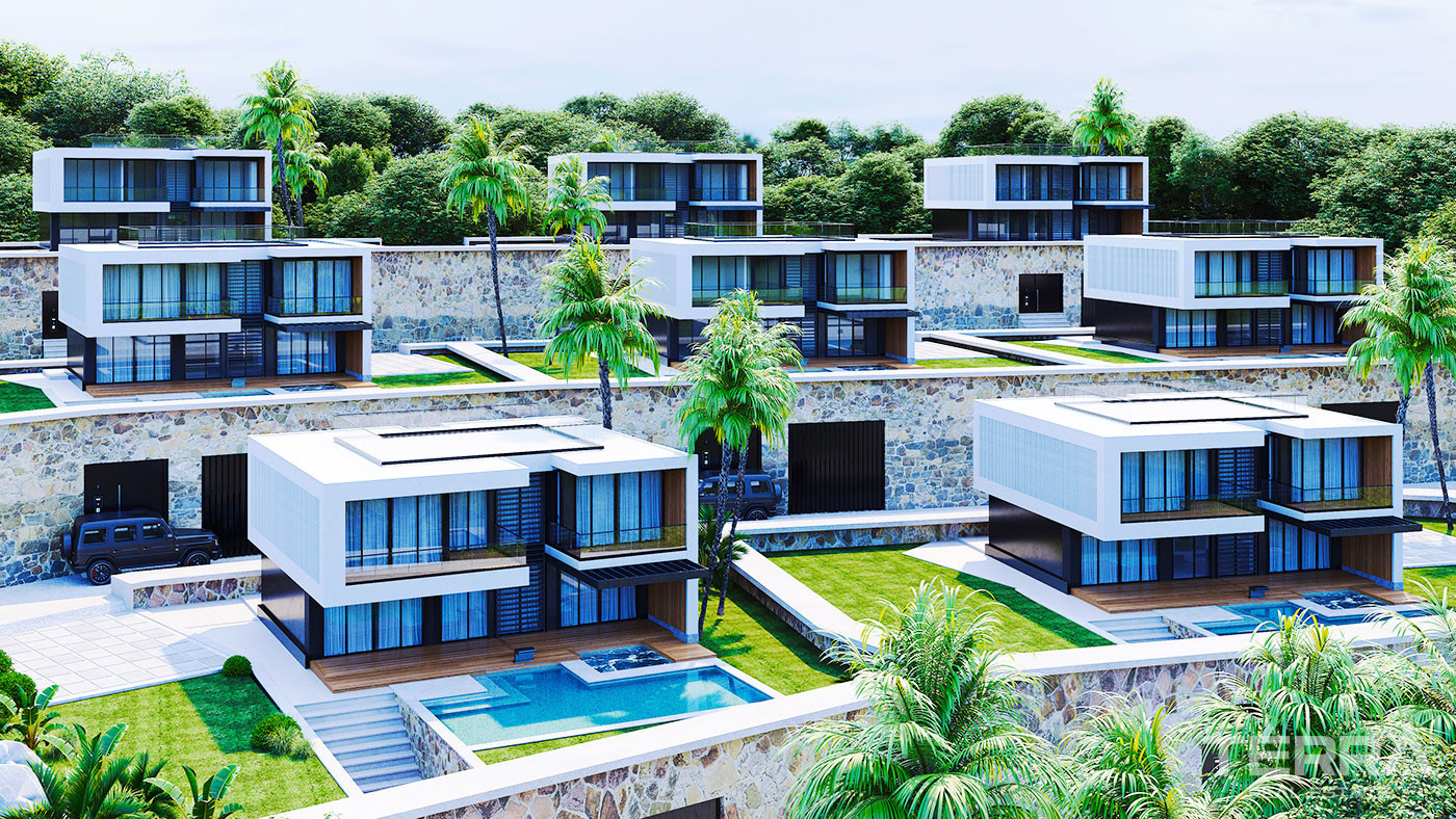D-Mare Villas — Deatched Villas with Pool in Alanya, Bektaş, Turkey - 49257