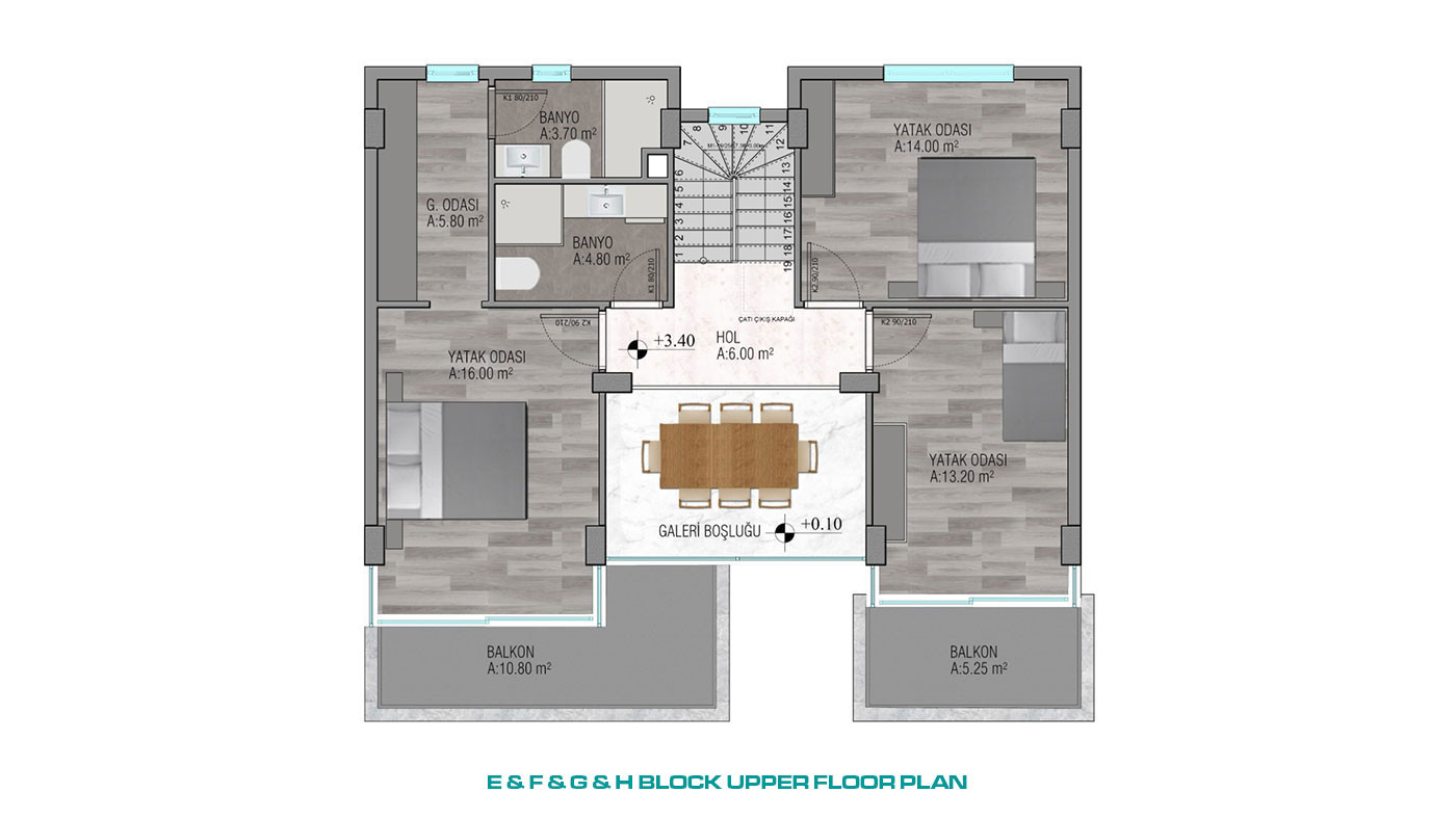 D-Mare Villas — Deatched Villas with Pool in Alanya, Bektaş, Turkey - 50404