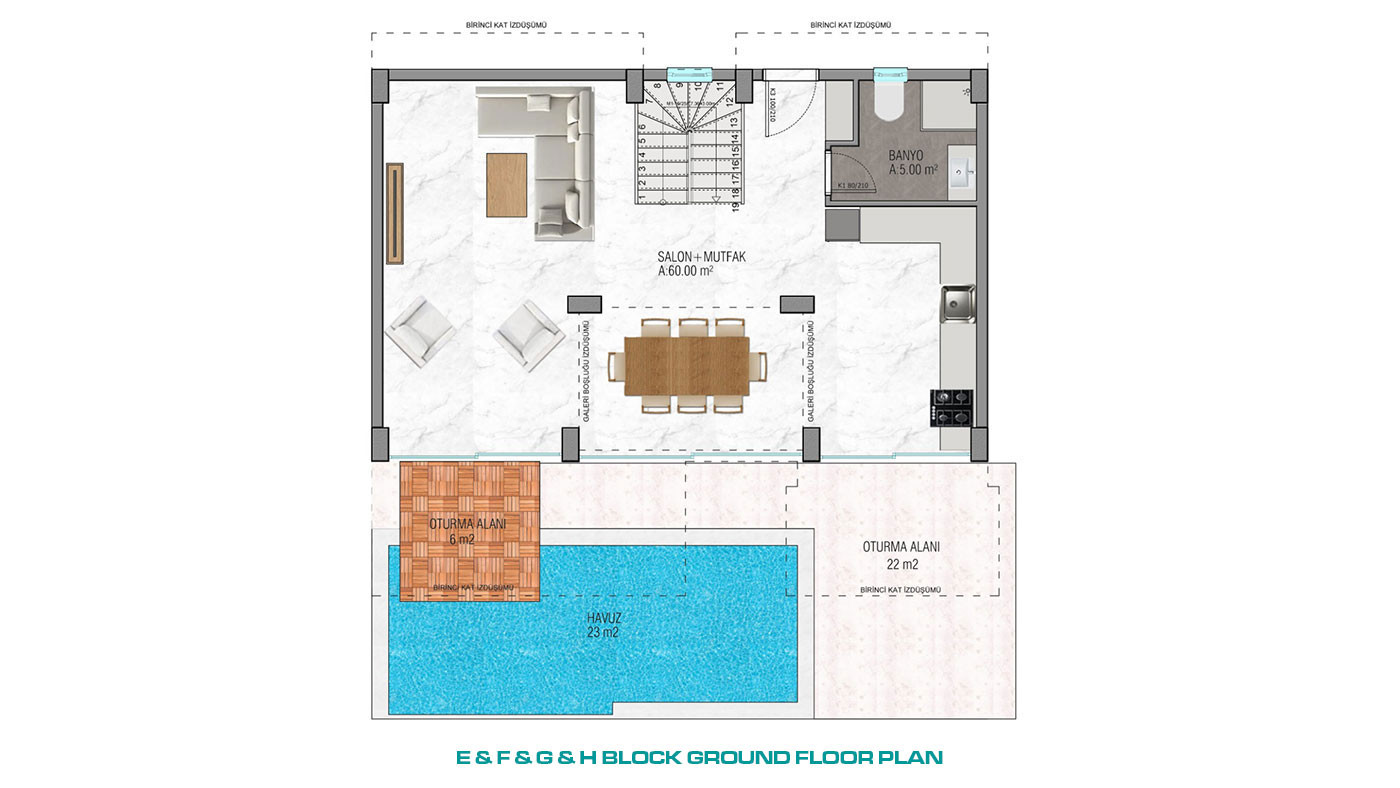 D-Mare Villas — Deatched Villas with Pool in Alanya, Bektaş, Turkey - 50407