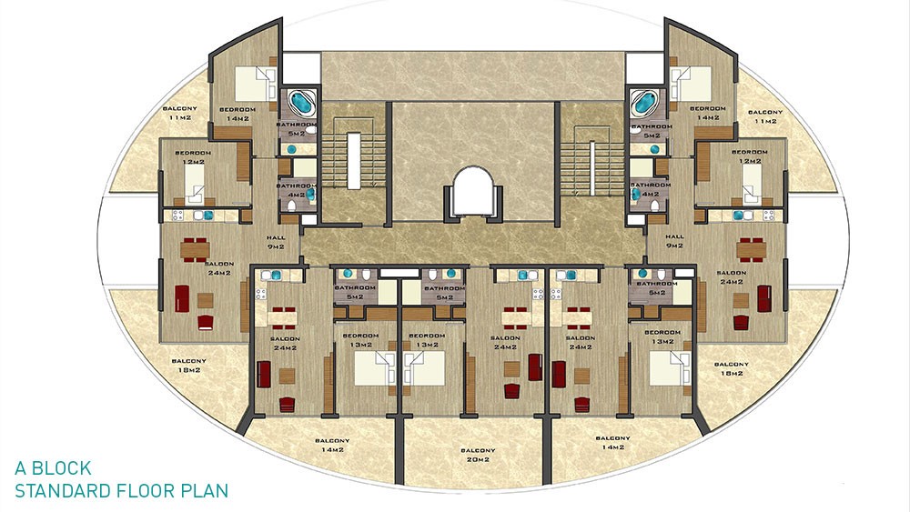 Vesta Garden – Apartments for Sale in Cikcilli, Alanya, Turkey - 719