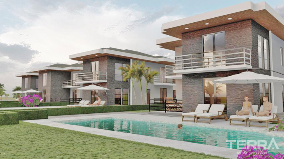 Detached Villas with Large Garden and Pool for Sale in Çalış Fethiye