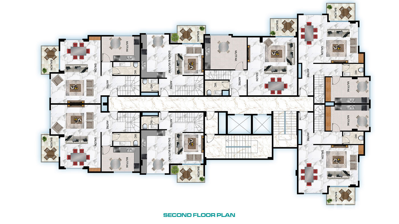 Amazing Seafront Apartments with Amenities for Sale in Alanya Kestel - 50919
