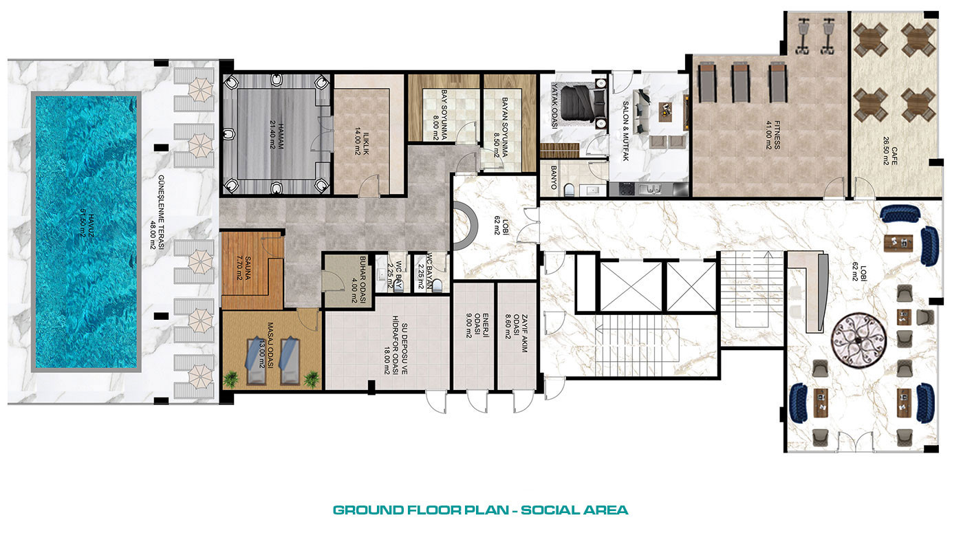 Amazing Seafront Apartments with Amenities for Sale in Alanya Kestel - 50921