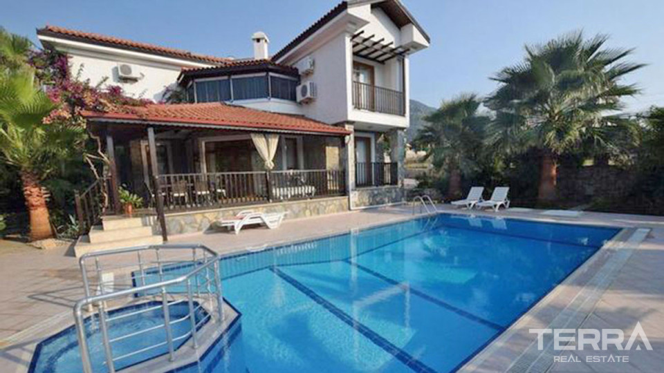 Resale Detached Villa in Ovacik with Stunning View and Large Plot