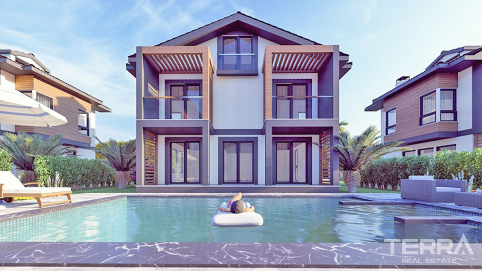 Brand New Villas with Private Swimming Pool for Sale in Fethiye Calış