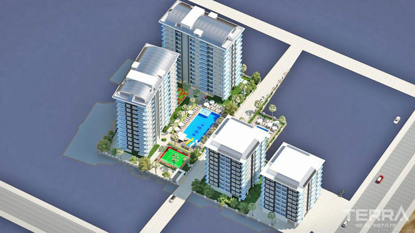 Sea View Apartments in Alanya Mahmutlar Only 200 m from the Beach - 51895